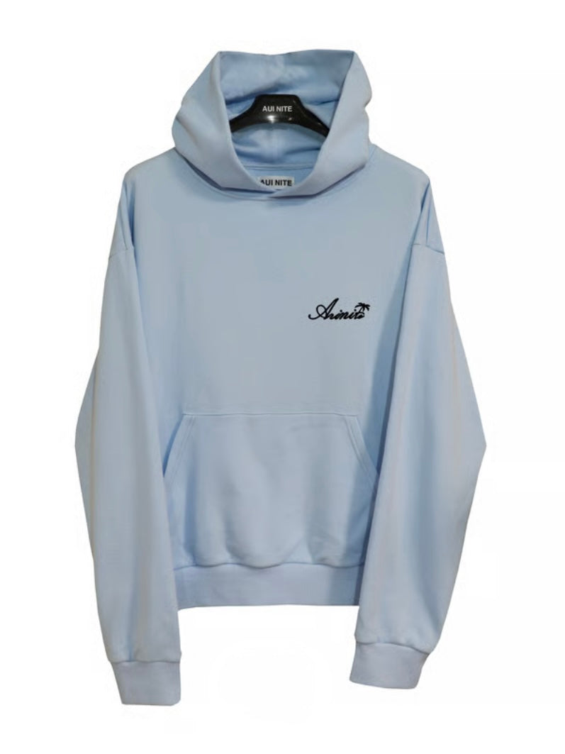 Palmtree logo embroidery hoodie