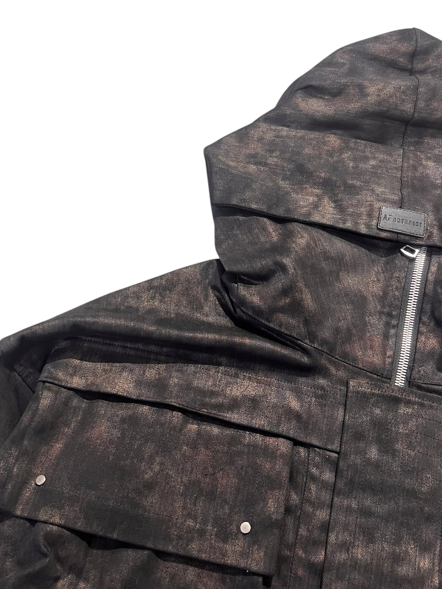 MILITARY HOODED BLOUSON METAL STEAM CAMOUFLAGE