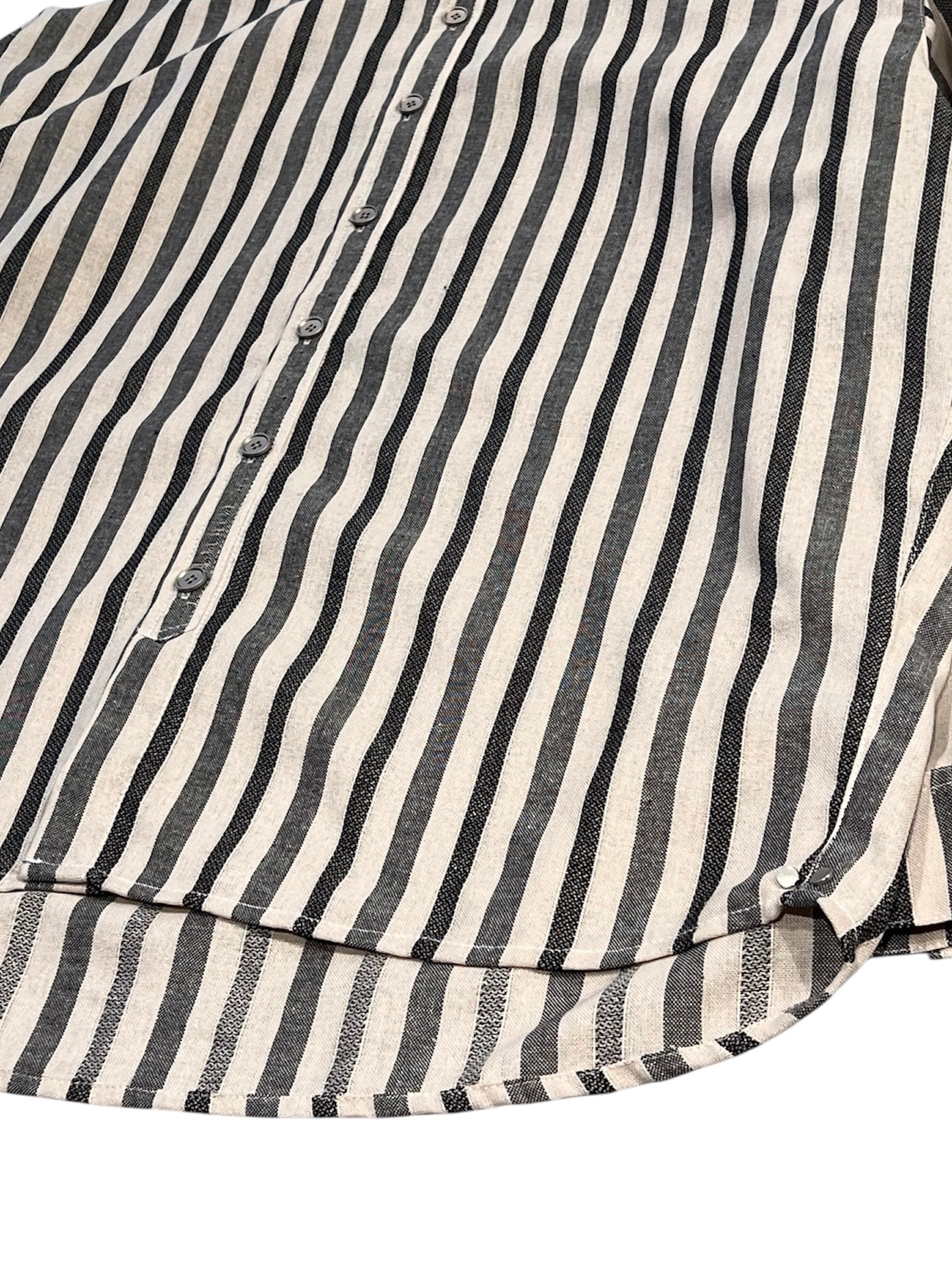 STRIPES SHIRTS(CREAM x LIGHT GREY)