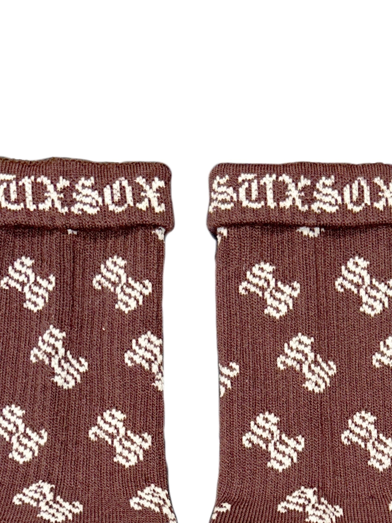 MONOGRAM SOCKS / BROWN