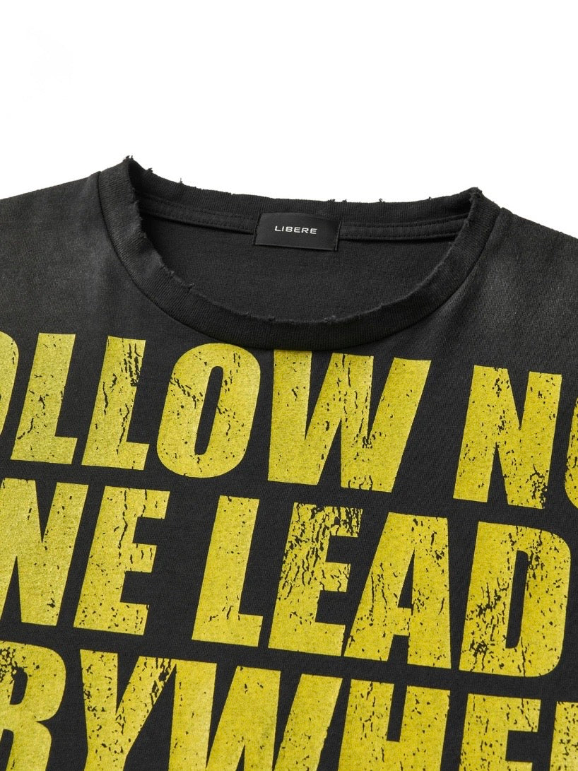 NO FOLLOW LONG SLEEVE T-SHIRT / BLACK