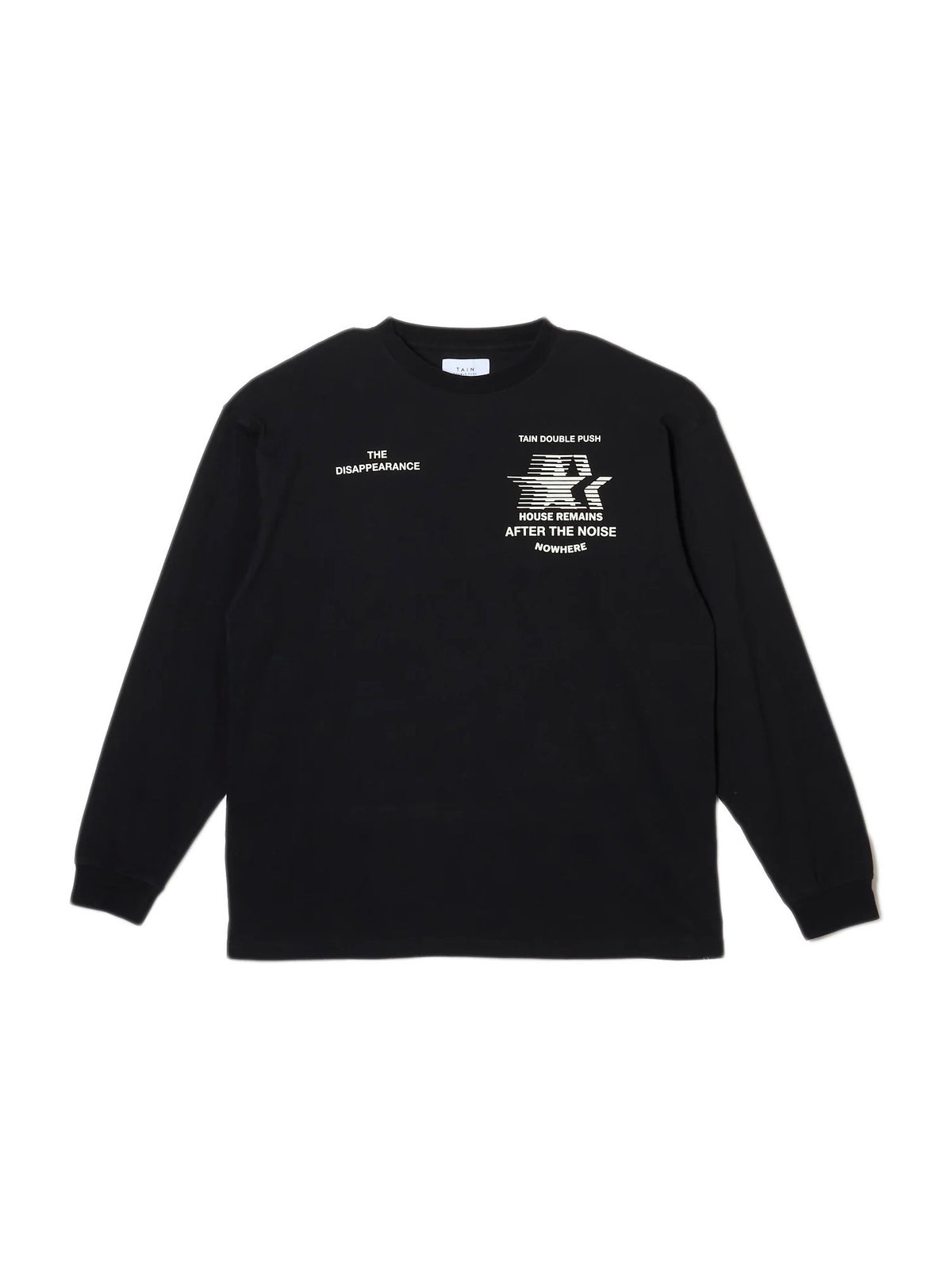 THE DISAPPEARANCE LONG SLEEVE T-SHIRTS / BLACK