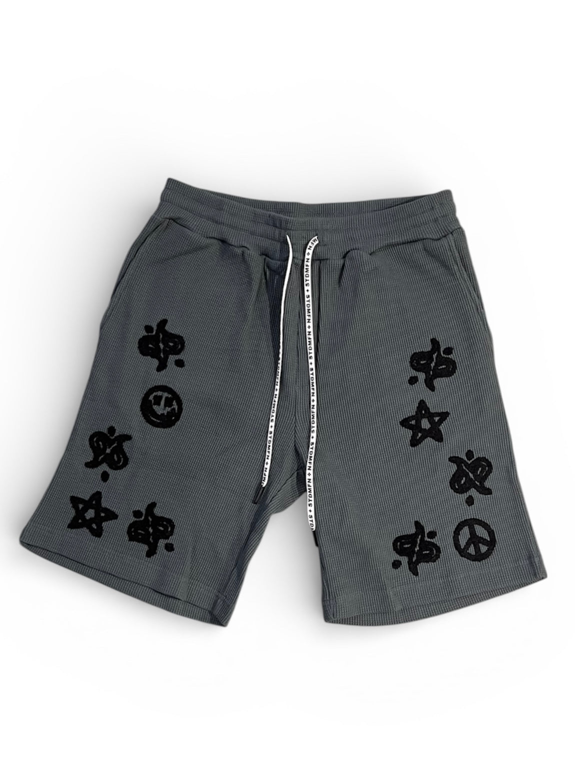 ヘビーウエイトコットンワッフルペイズリーサガラショートパンツ