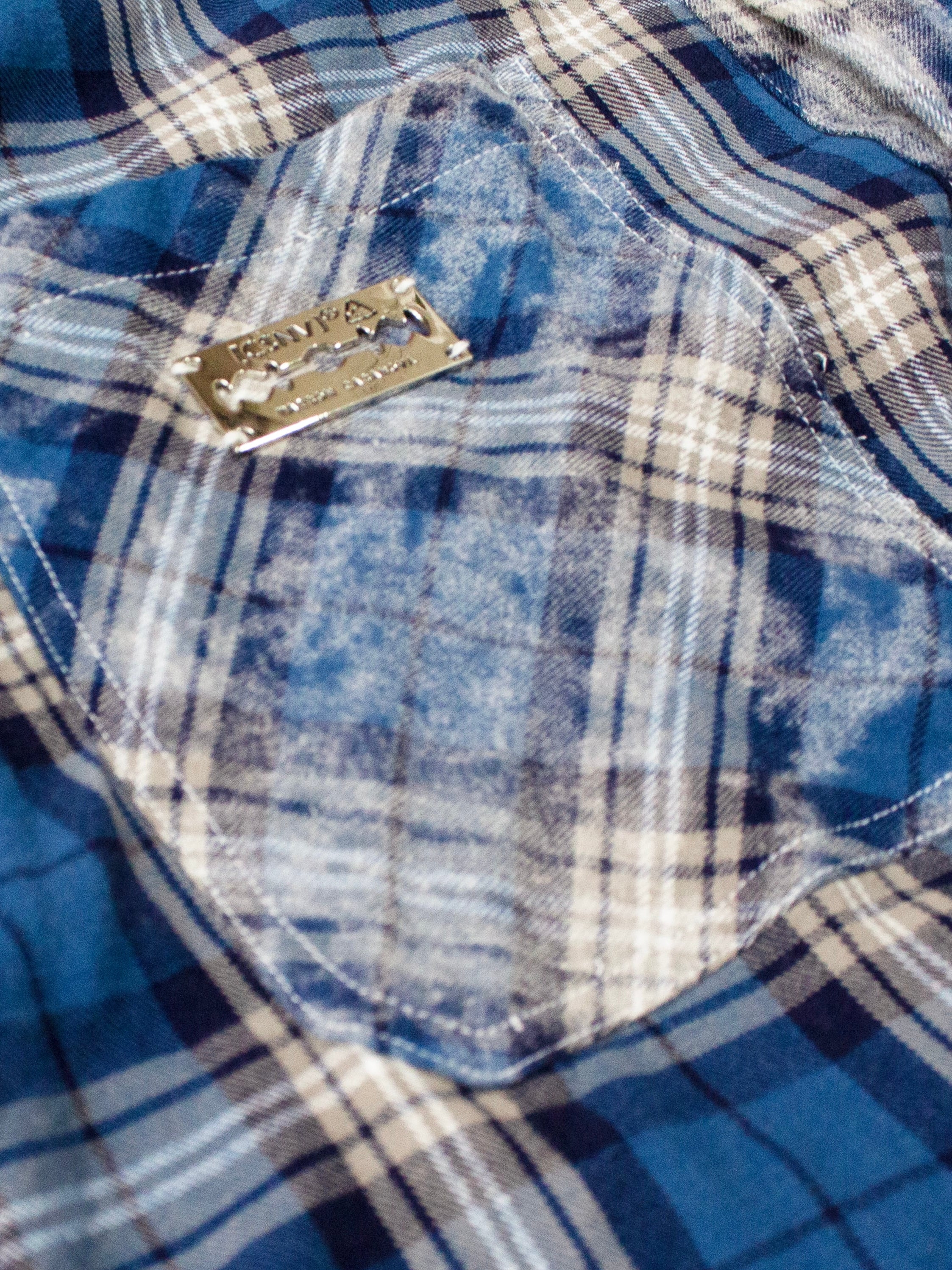 Bleached Reversible Check Shirts
