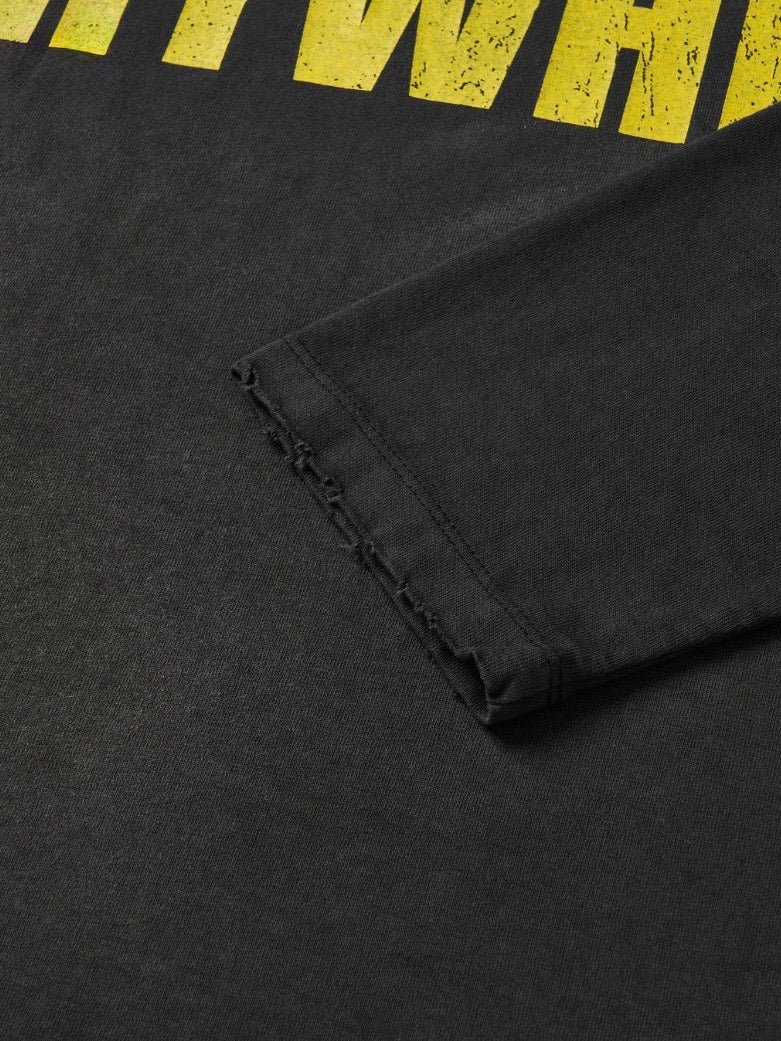 NO FOLLOW LONG SLEEVE T-SHIRT / BLACK
