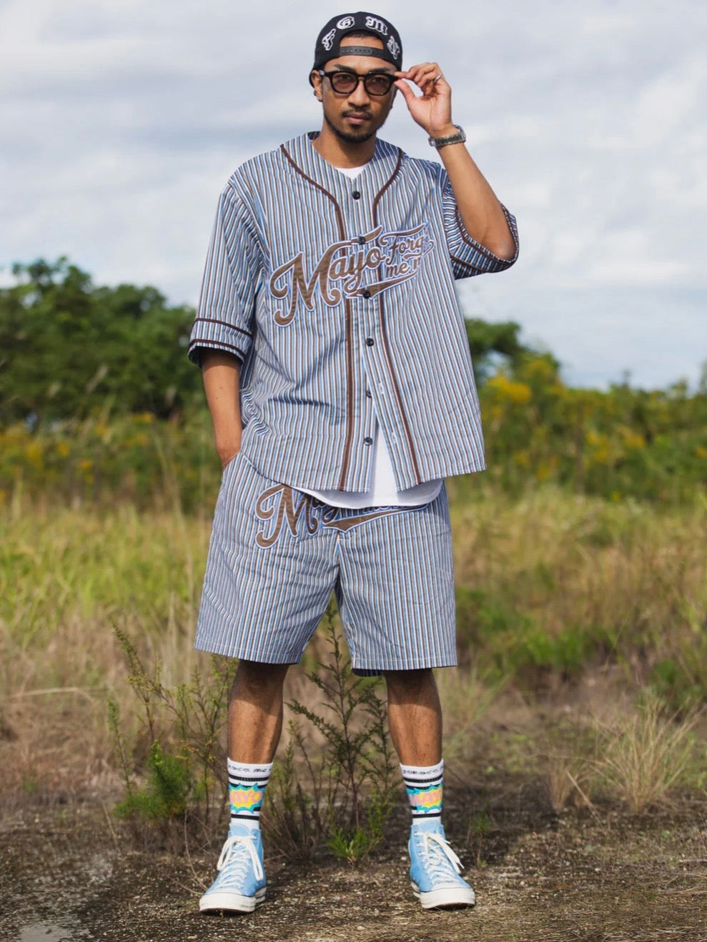 MAYO FGMN EMBROIDERY BASE BALL SHIRTS