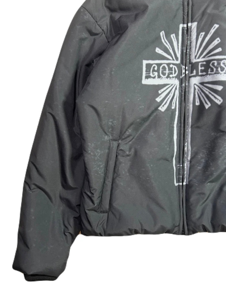 CROSS INKJET PRINT HOODIE