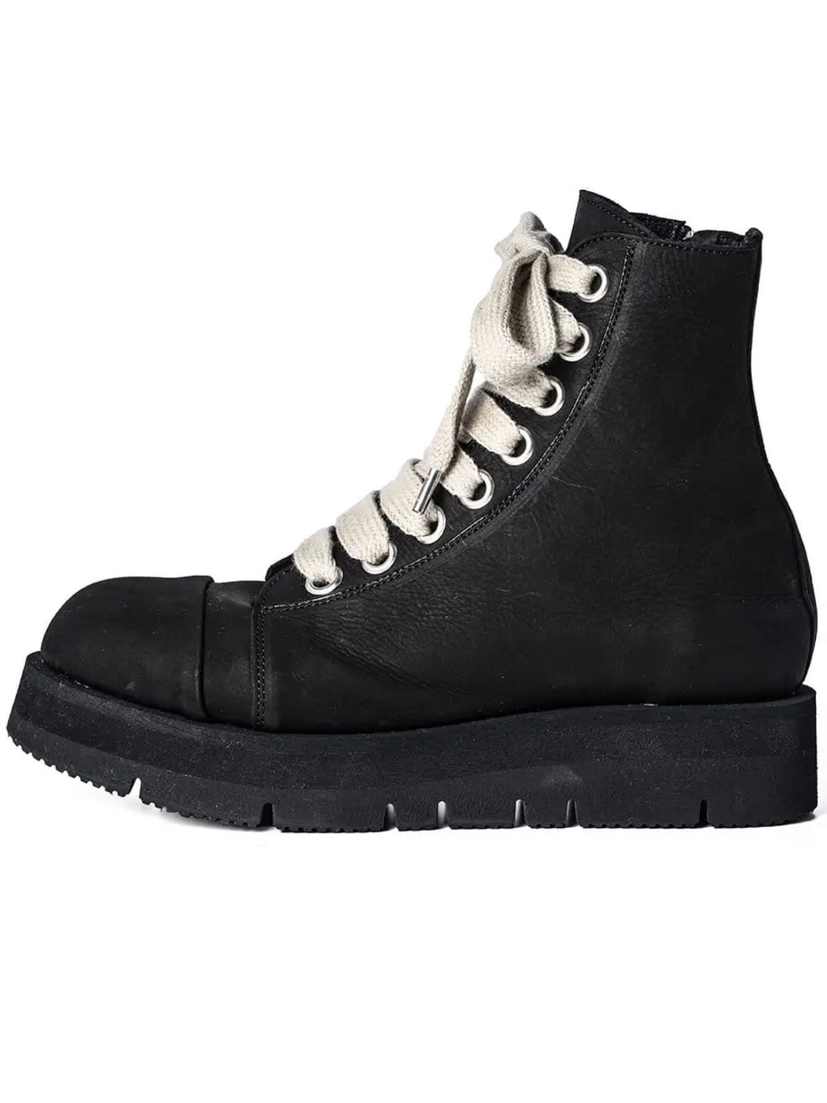 OILED NUBUCK BOOTS/BLACK×BLACK