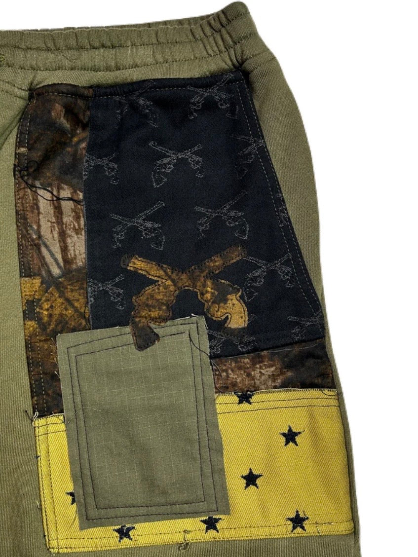 PATCH WORK REMAKE SHORTS