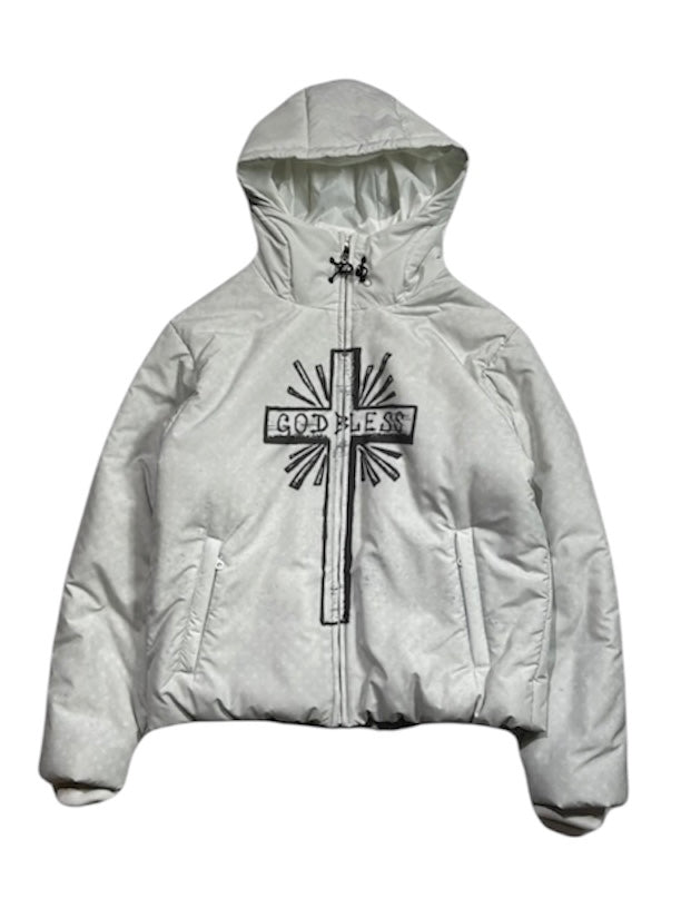CROSS INKJET PRINT HOODIE