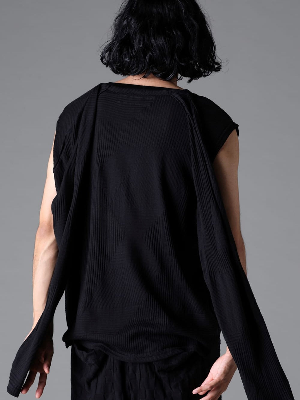 DEFORMED STRIPE PATTERN SHIVA LONG SLEEVE