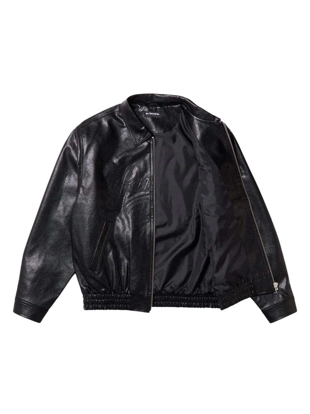シンセティックレザー ジャケット ニューヨーク・ヤンキース ブラック