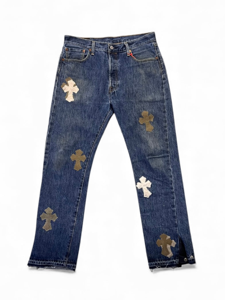Re:501 Remake Cross Patch 2Way Denim W34