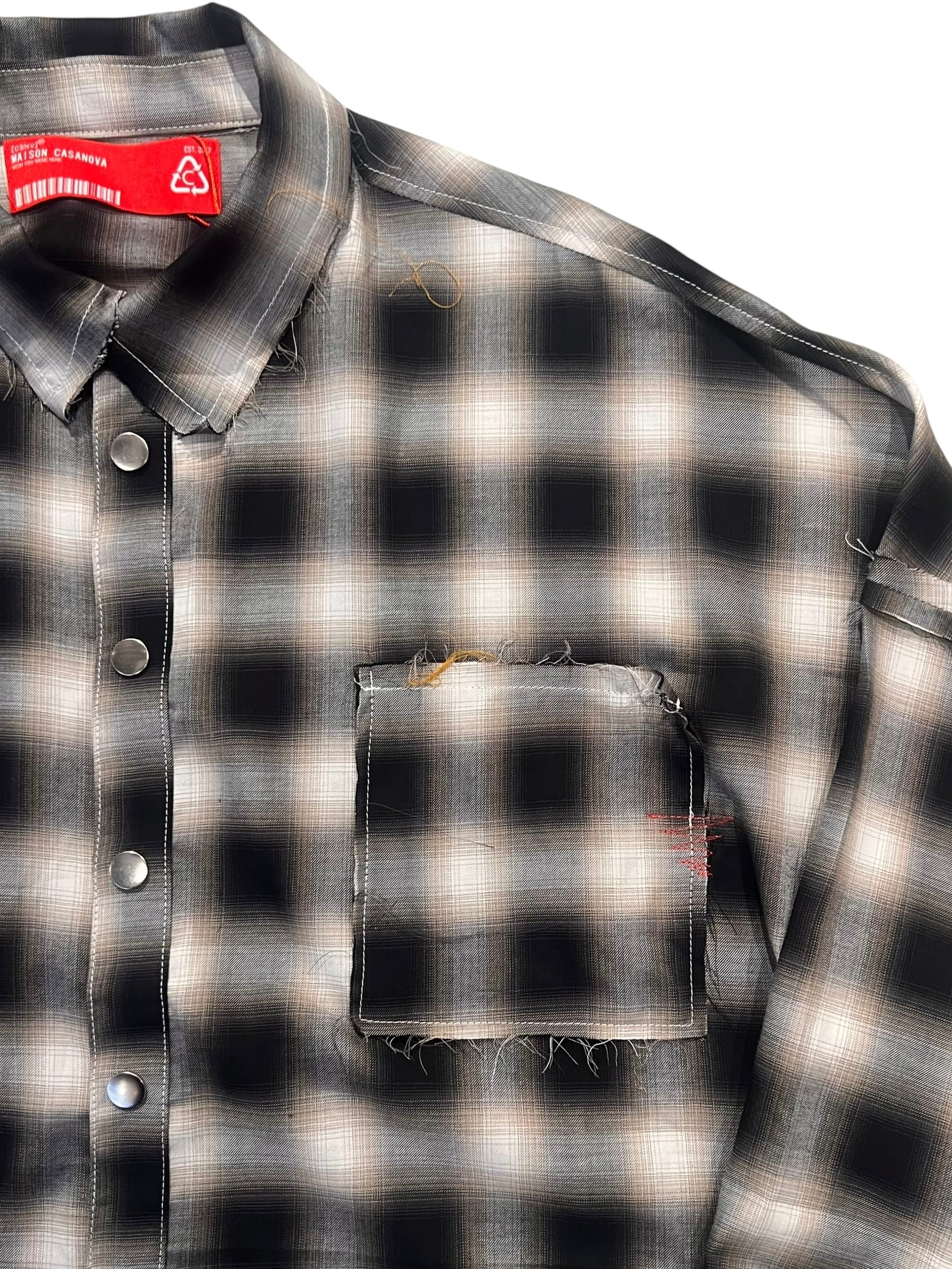 OMBRE CHECK SHIRTS JACKET FROGMAN