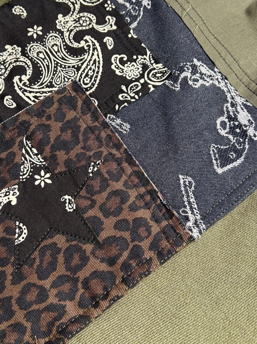 PATCH WORK REMAKE SHORTS