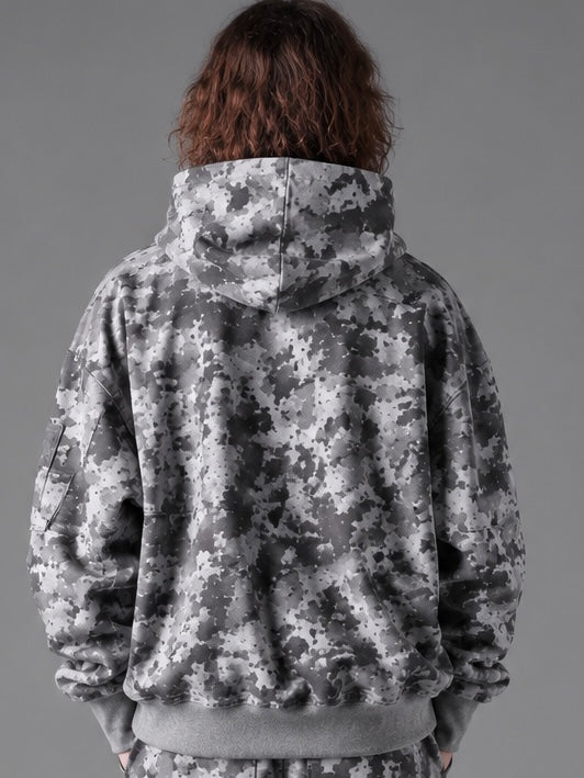 SWEAT ZIP HOODIE BLOUSON(L.GREY)