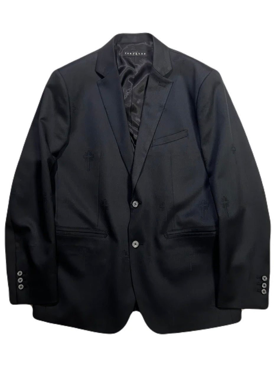 LIMITED EDITION CROSS JACQUARD CROSS CRYSTAL JACKET