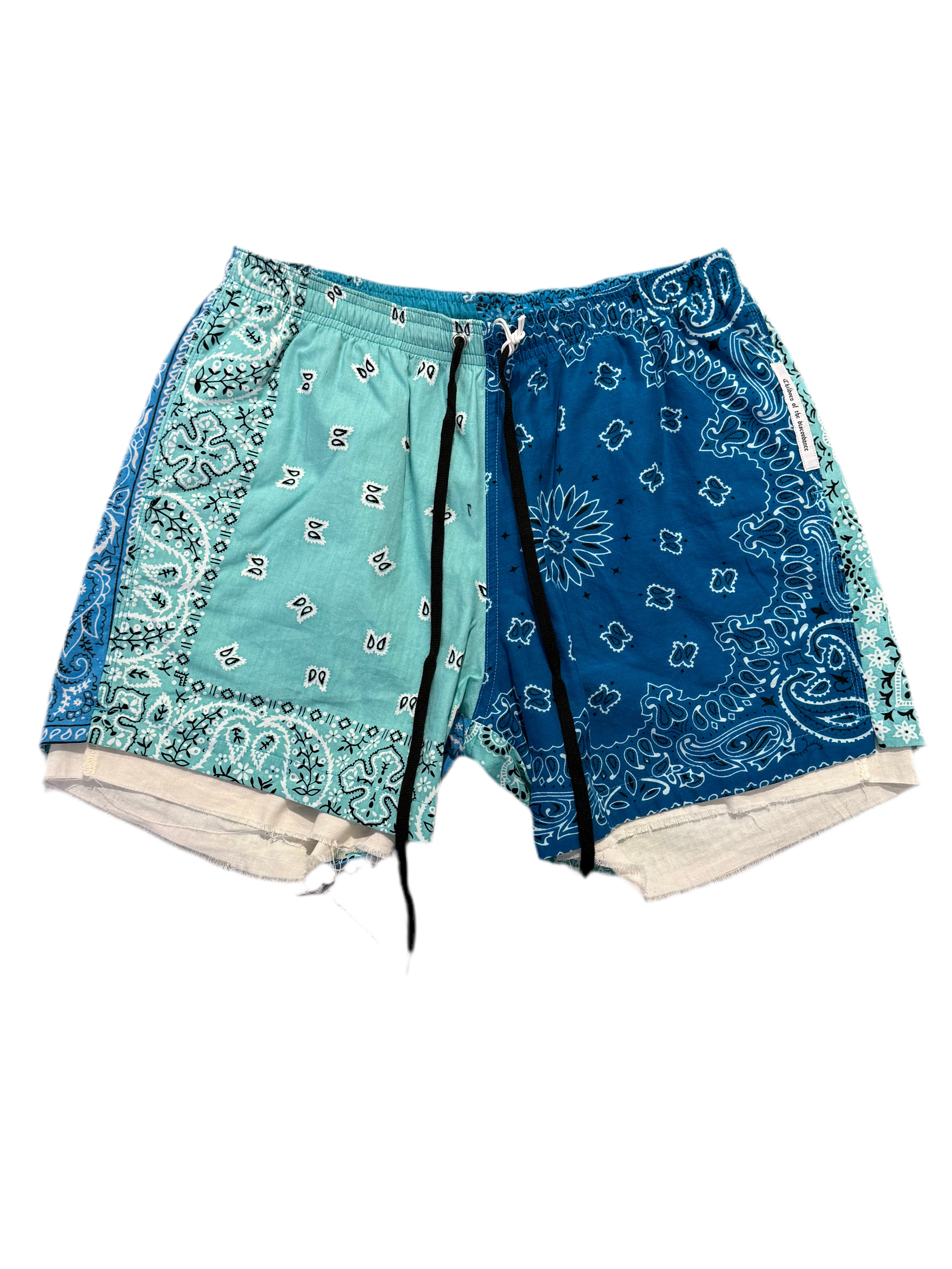 PATCHWORK BANDANA SHORT PANTS