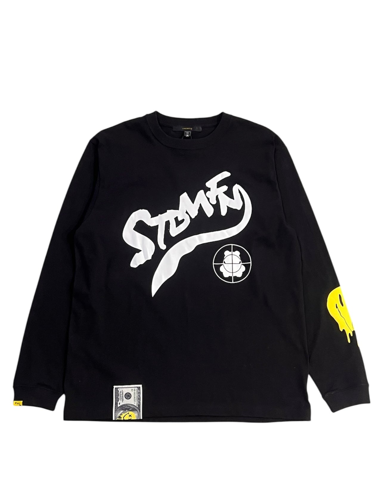 ウェービーロゴ&ドリップスマイル LSシャツ