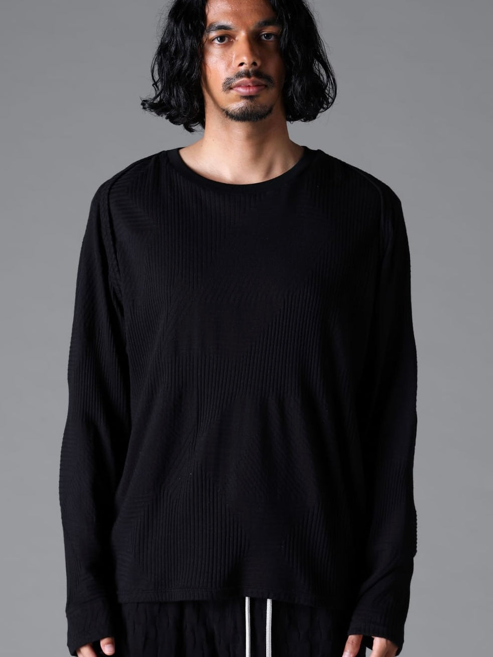 DEFORMED STRIPE PATTERN SHIVA LONG SLEEVE