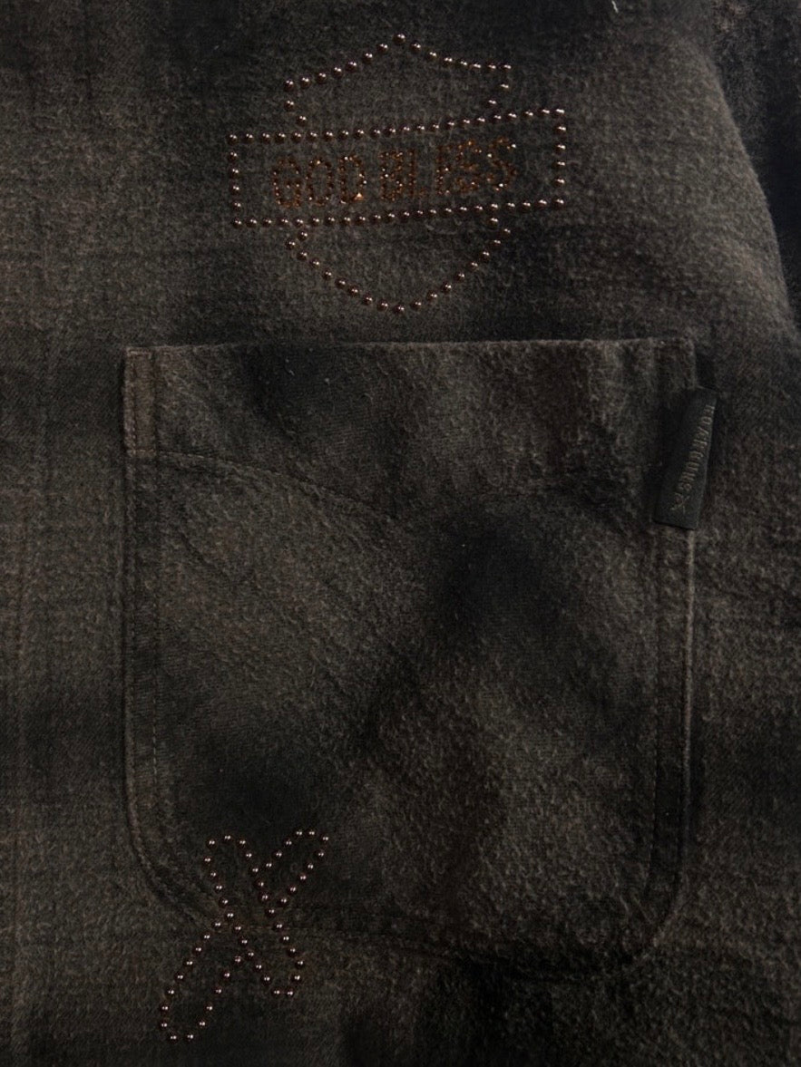 SHGGY CHECK SHIRT METAL