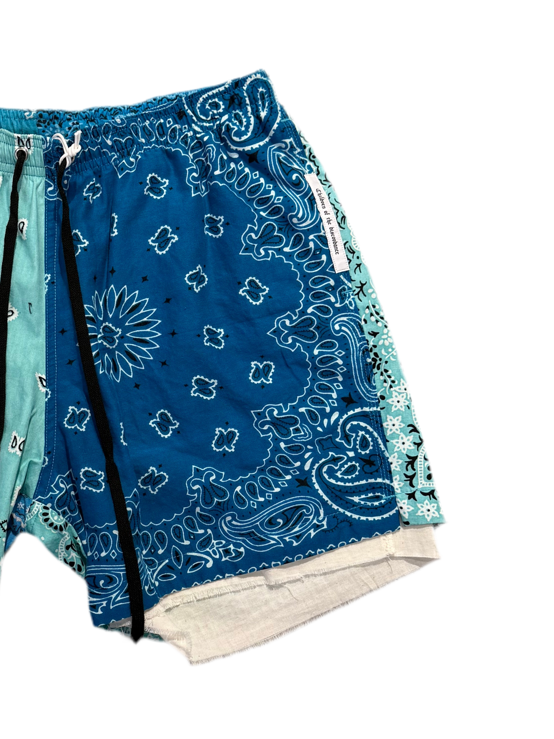 PATCHWORK BANDANA SHORT PANTS