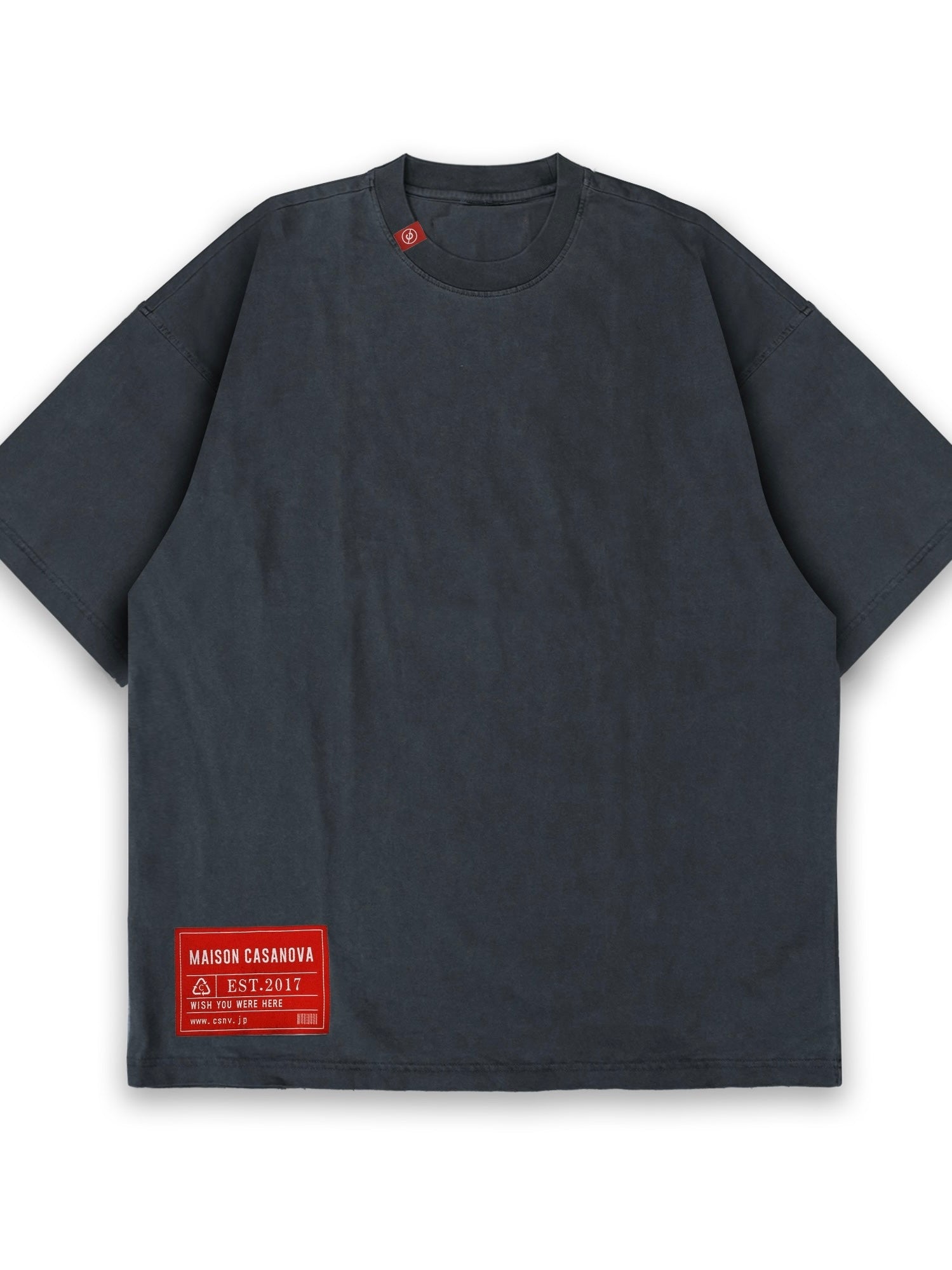 Signature Red Label Blank Tee(GRAY)
