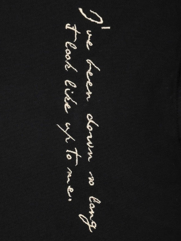 FRENEMY L/S TEE(BLACK×BEIGE)