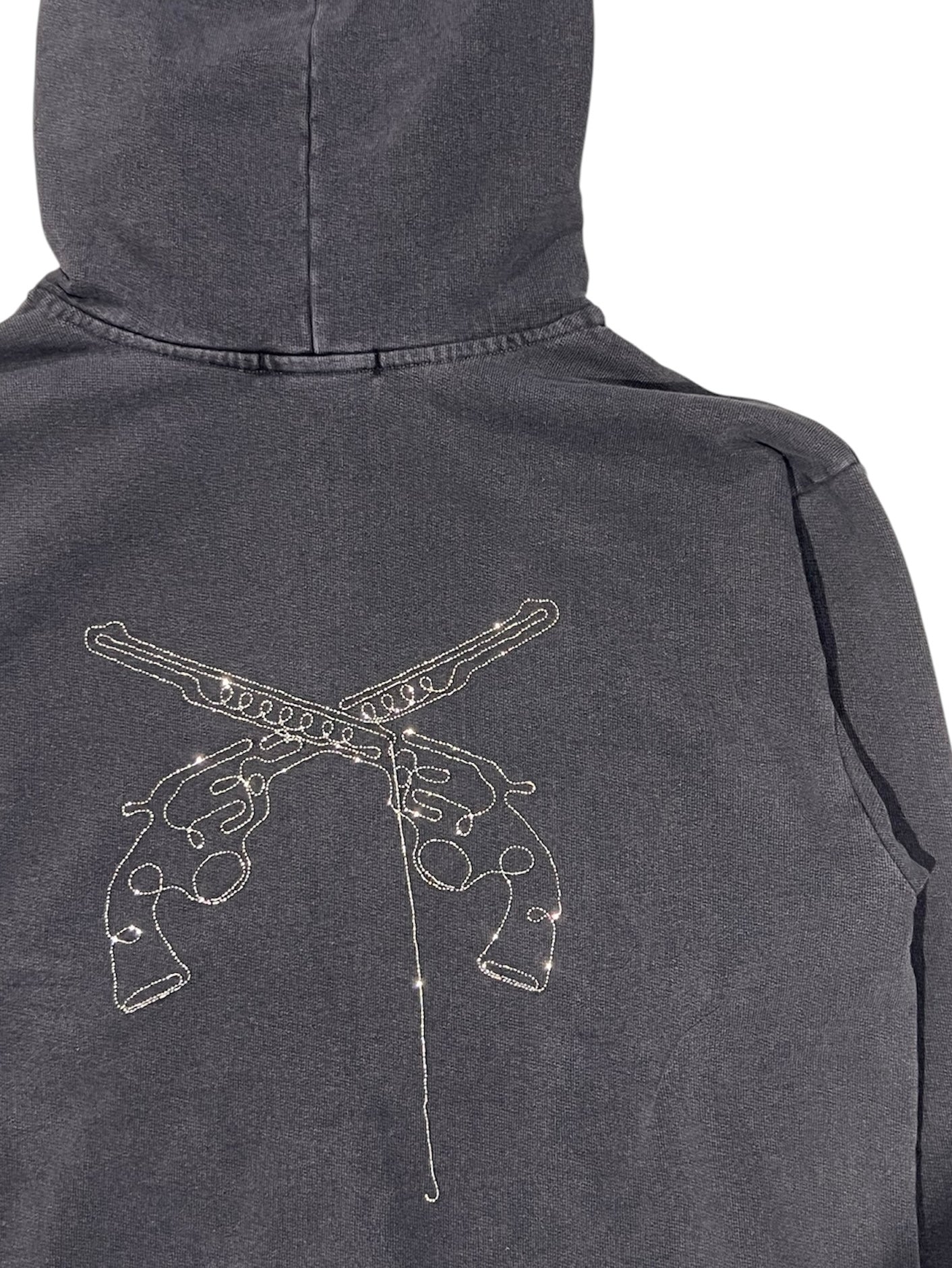 CROSSSGUN CHAIN EMBROIDERY HOODIE