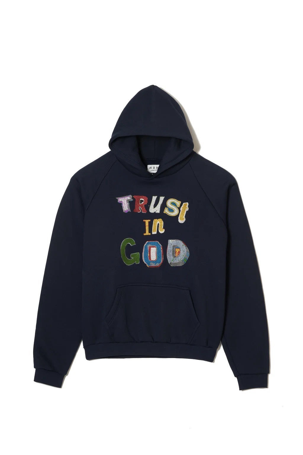 TRUST IN GOD EMBROIDERY HOODIE/NAVY