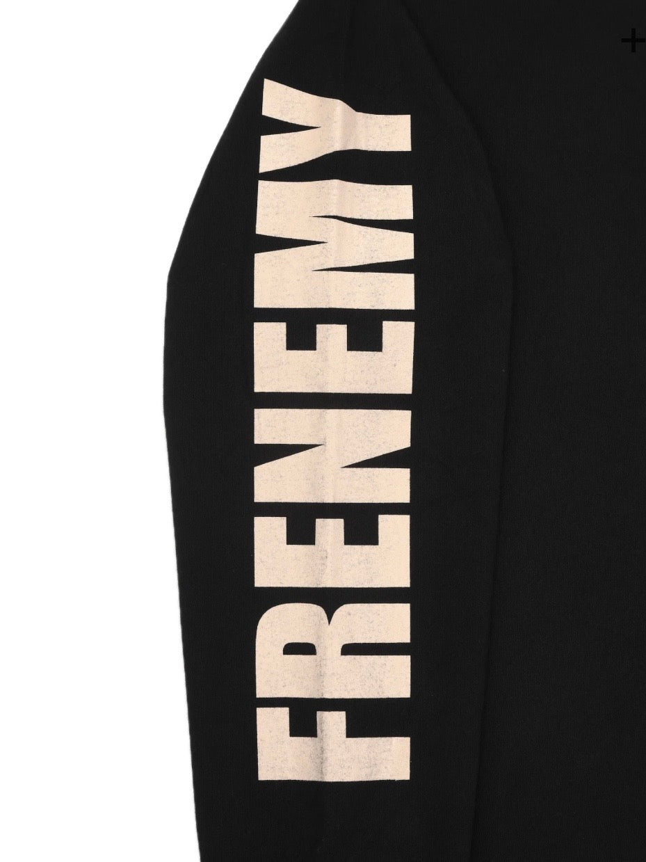 FRENEMY L/S TEE(BLACK×BEIGE)