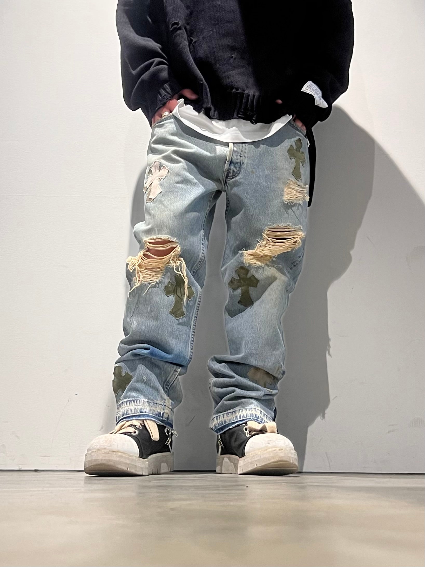 REMAKE CROS PATCH 2WAY DENIM