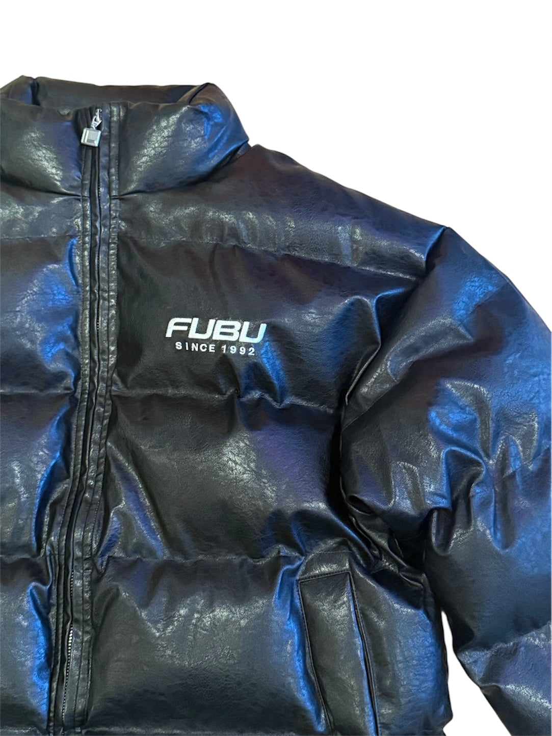 ECO LEATHER PUFFER JACKET