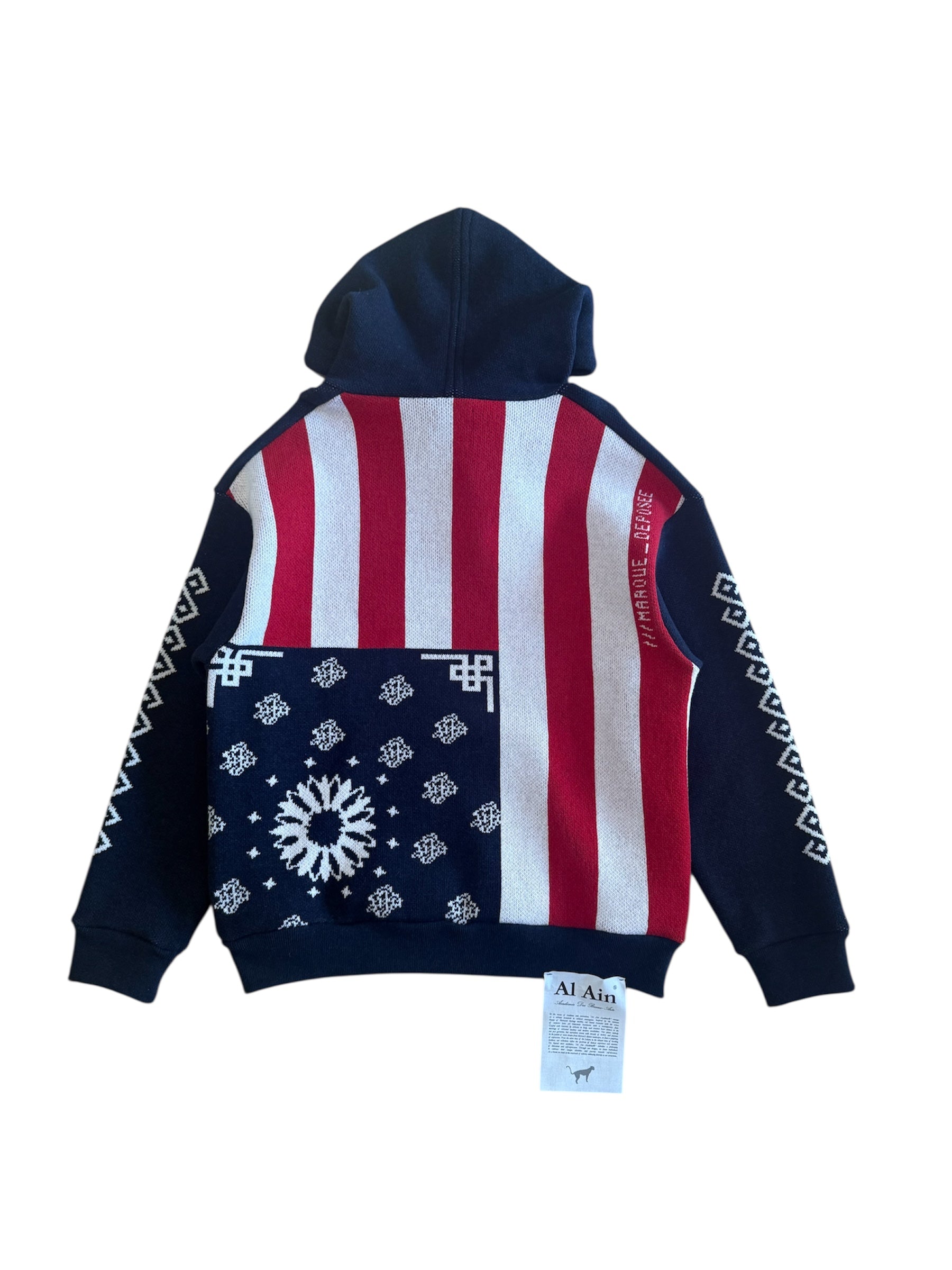 FLAG KNIT HOODIE