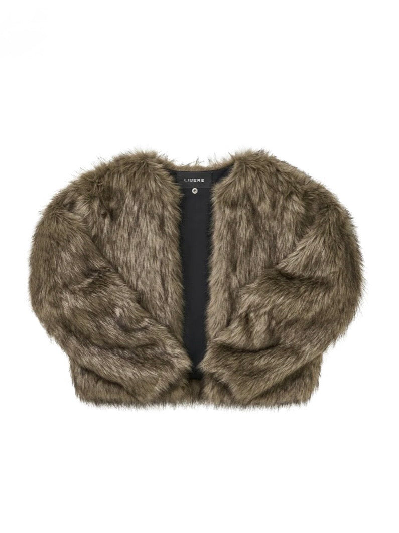 HYBRID FUR JACKET / BLACK